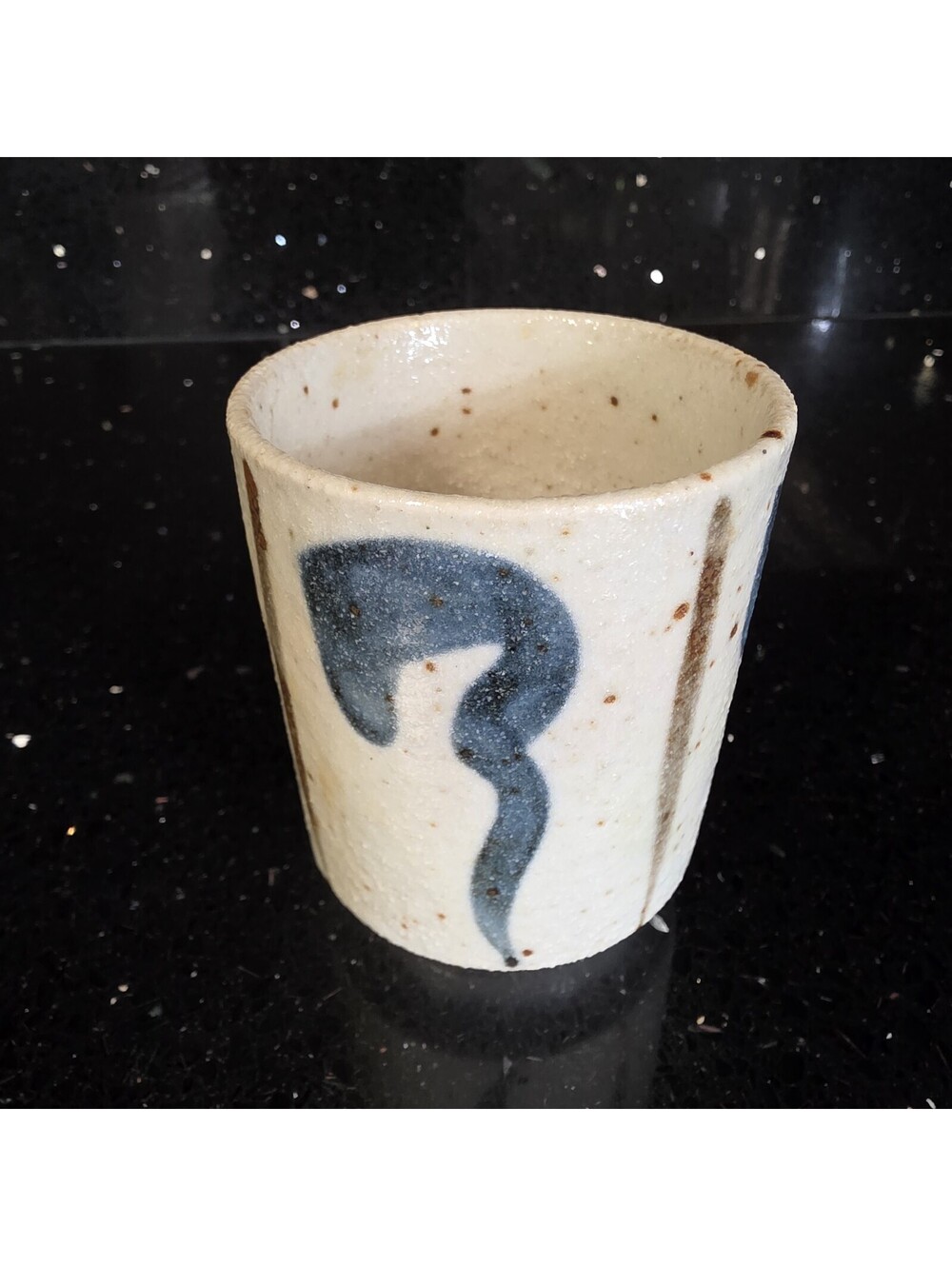 apanese Hand Painted Ceramic Tea Cup 3 Inch Friendship Mark Vintage Teaware
